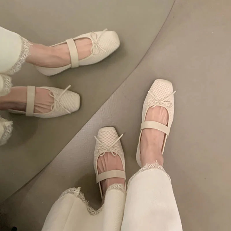 LIZAKOSHT  -  Spring New Brand Women Flat Shoes Fashion Round Toe Ladies Mary Jane Shoes Soft Flat Heel Outdoor Dress Boat Shoe New Woman