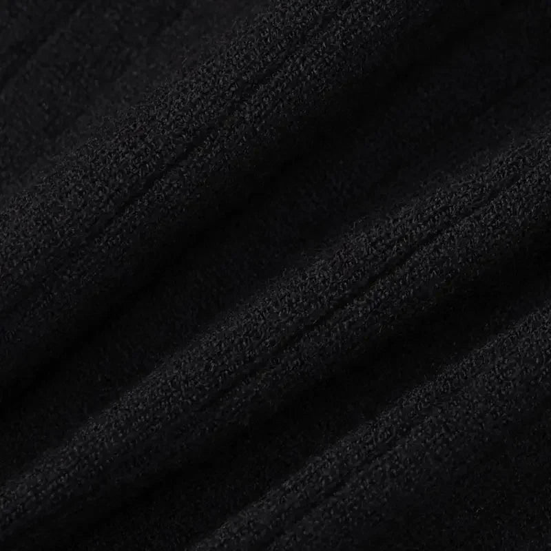 LIZAKOSHT  -  Casual Slim Contrast Knit Cardigan Women Chic Full Sleeve Stand Collar Zipper Short Sweaters Female 2026 Spring Lady Outwears