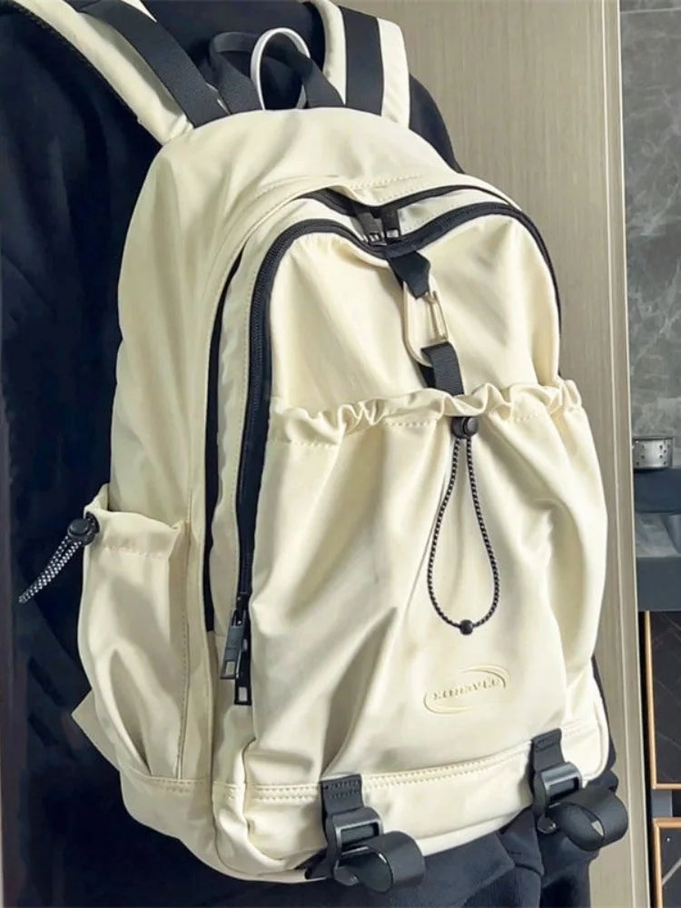 LIZAKOSHT  -  Korean Brief Fashion Sports Backpack Hiking Big Capacity Handbag School Travel Backpack
