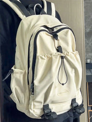 LIZAKOSHT  -  Korean Brief Fashion Sports Backpack Hiking Big Capacity Handbag School Travel Backpack
