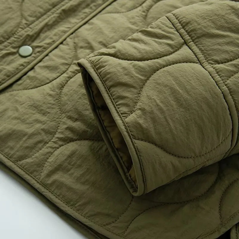 LIZAKOSHT  -  Fashion Casual Commuting Jacket Women Parkas Long Sleeve Padded Coat Woman Warm Winter Woman Coats Season Jacket for Women