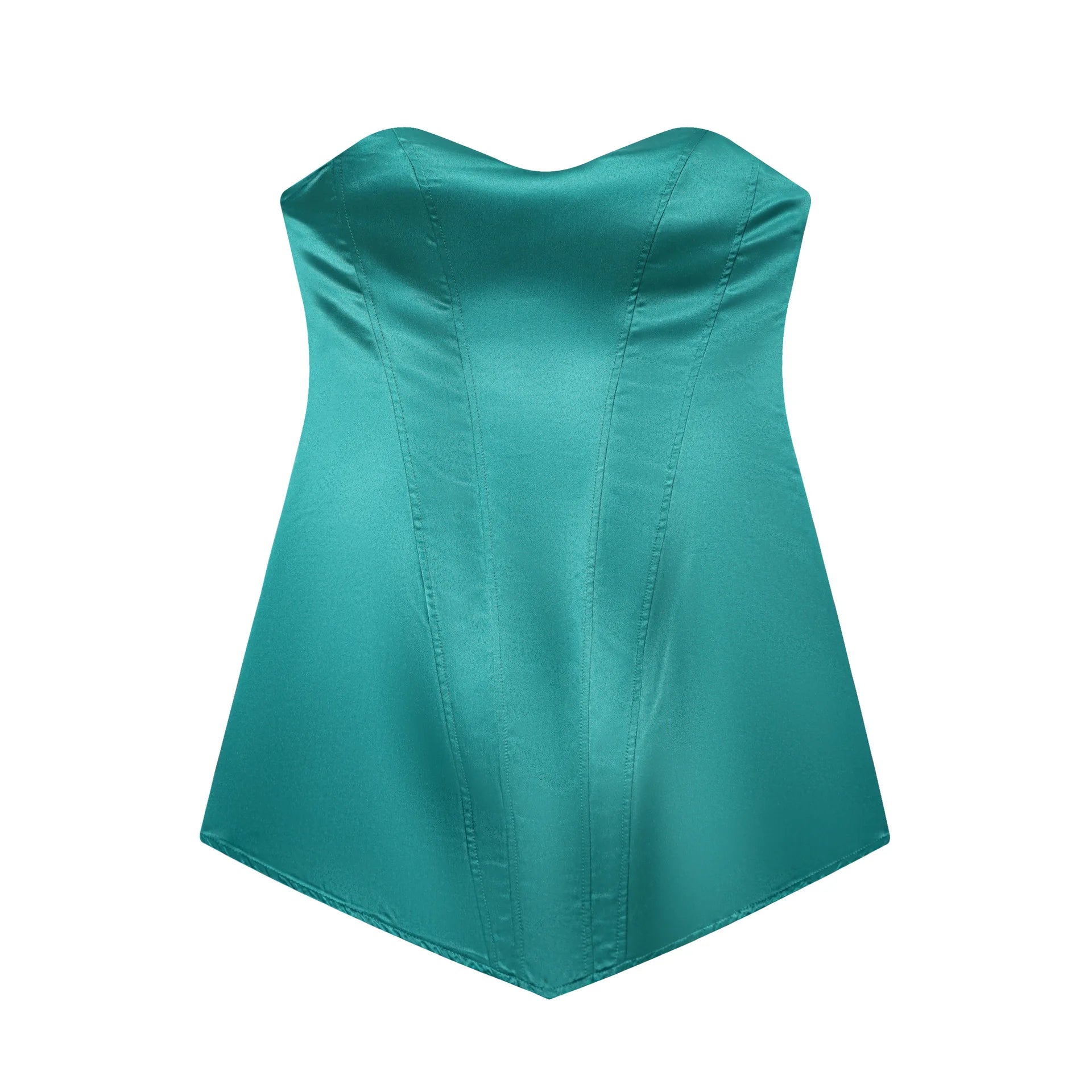LIZAKOSHT  -  Sexy Strapless Corset Dress Women Sleeveless Backless Waist Cinching Slim Fit Party Dresses Summer Elegant Lady New Vestido