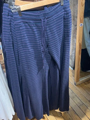 LIZAKOSHT  -  Women Navy Striped Sport Wide Leg Pants Autumn New High Waist Drawstring Trousers American Vintage Streetwear Sweatpants