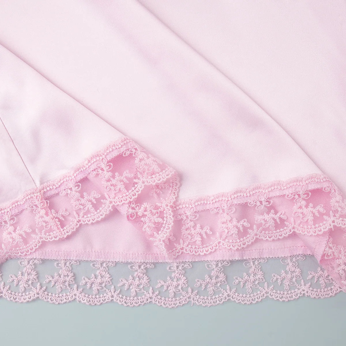 LIZAKOSHT  -  New Chic Lace Patchwork Pink Skirts Women's Summer Zip-up Slim Satin Skirt Female Casual Short Dress Y2K Streetwear