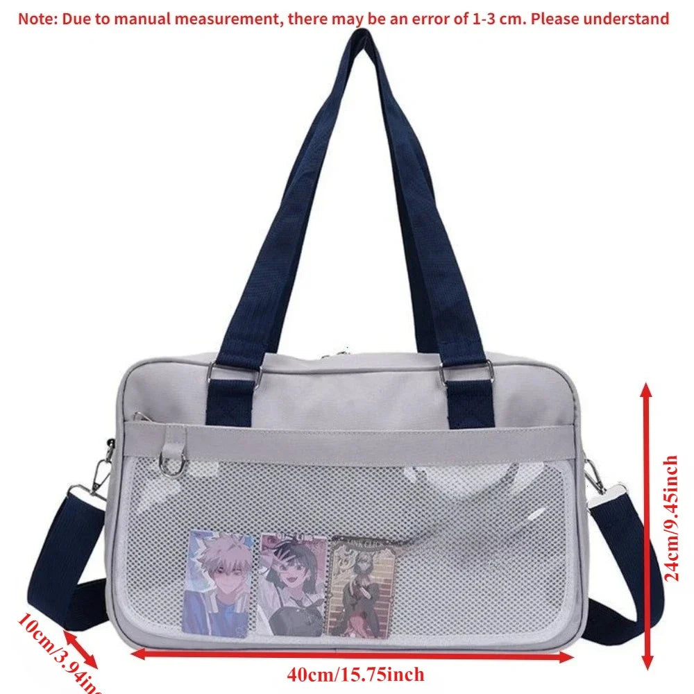 LIZAKOSHT  -  Japanese School Supplies JK Uniform Bag Two-dimensional Shoulder Slung Handbag Commuter Cereal and Pain Bag Shoulder Bag Women