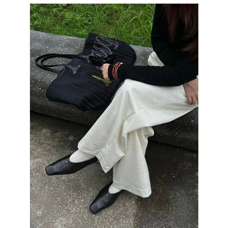LIZAKOSHT  -  Female Footwear Square Head Luxury Women Flats Mary Janes Shoes Shallow Fashion Buckle Strap Ladies Ballet Flats Shoes