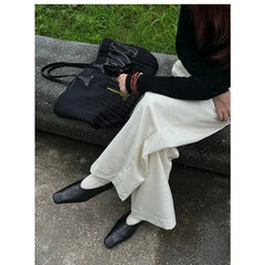 LIZAKOSHT  -  Female Footwear Square Head Luxury Women Flats Mary Janes Shoes Shallow Fashion Buckle Strap Ladies Ballet Flats Shoes
