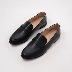LIZAKOSHT  -  Spring Summer Korean Style Versatile Retro Flat Bottom Bean Bean Shoes Women's Slip-On Loafers Single Shoes Fashionable