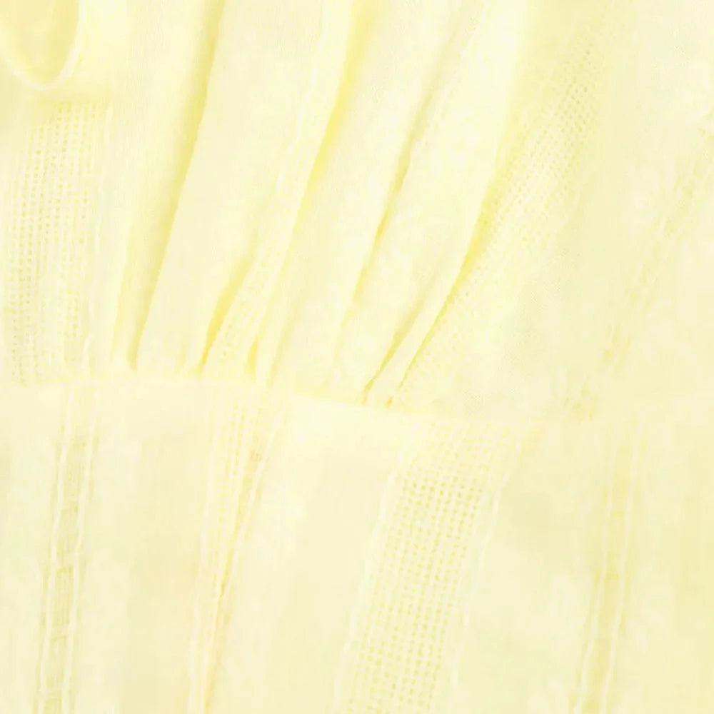 LIZAKOSHT  -  Elegant Long Dress For Women Lace Up Sleeveless Square Neck Dresses 2025 New Summer Chic Casual Simple Vacation Beach Midi Dress