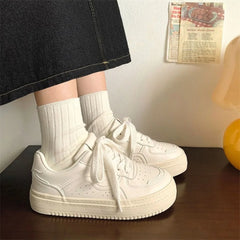 LIZAKOSHT  -  Fashion Casual New Designer Board Shoes for Women  Spring Autumn White Platform Shoes Female Streetwear Zapatos De Mujer