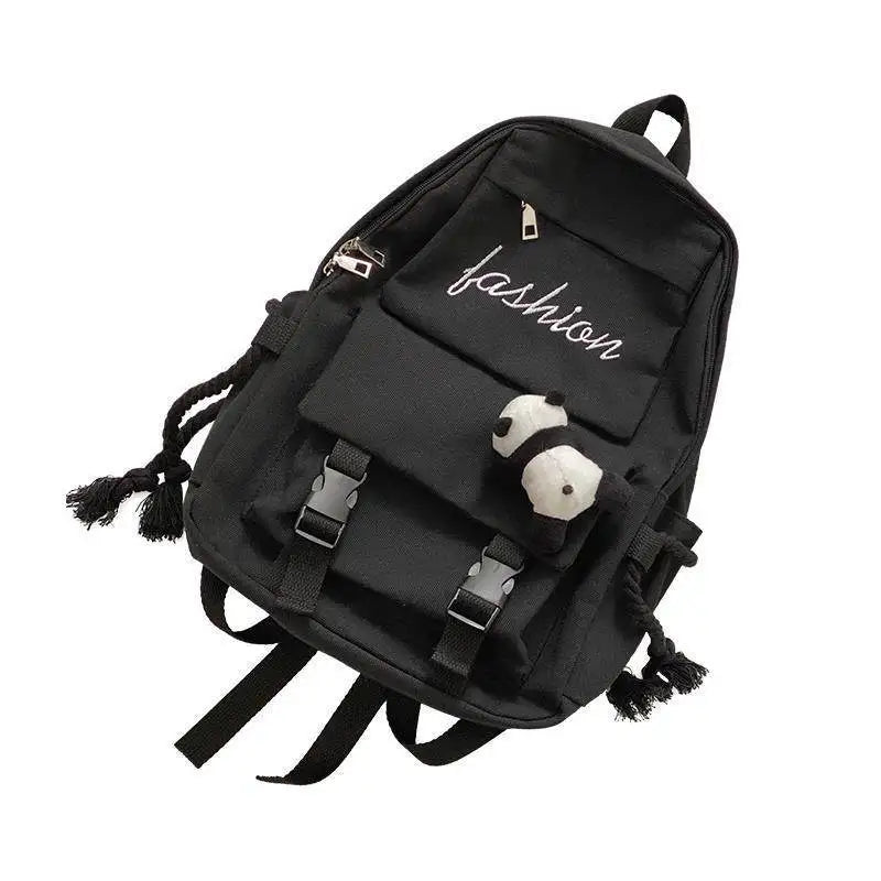 LIZAKOSHT  -  Large Capaci Bapa for Boys And Girls Elementary School High School Students Bla Casual Simple Sle Double oulder Bag