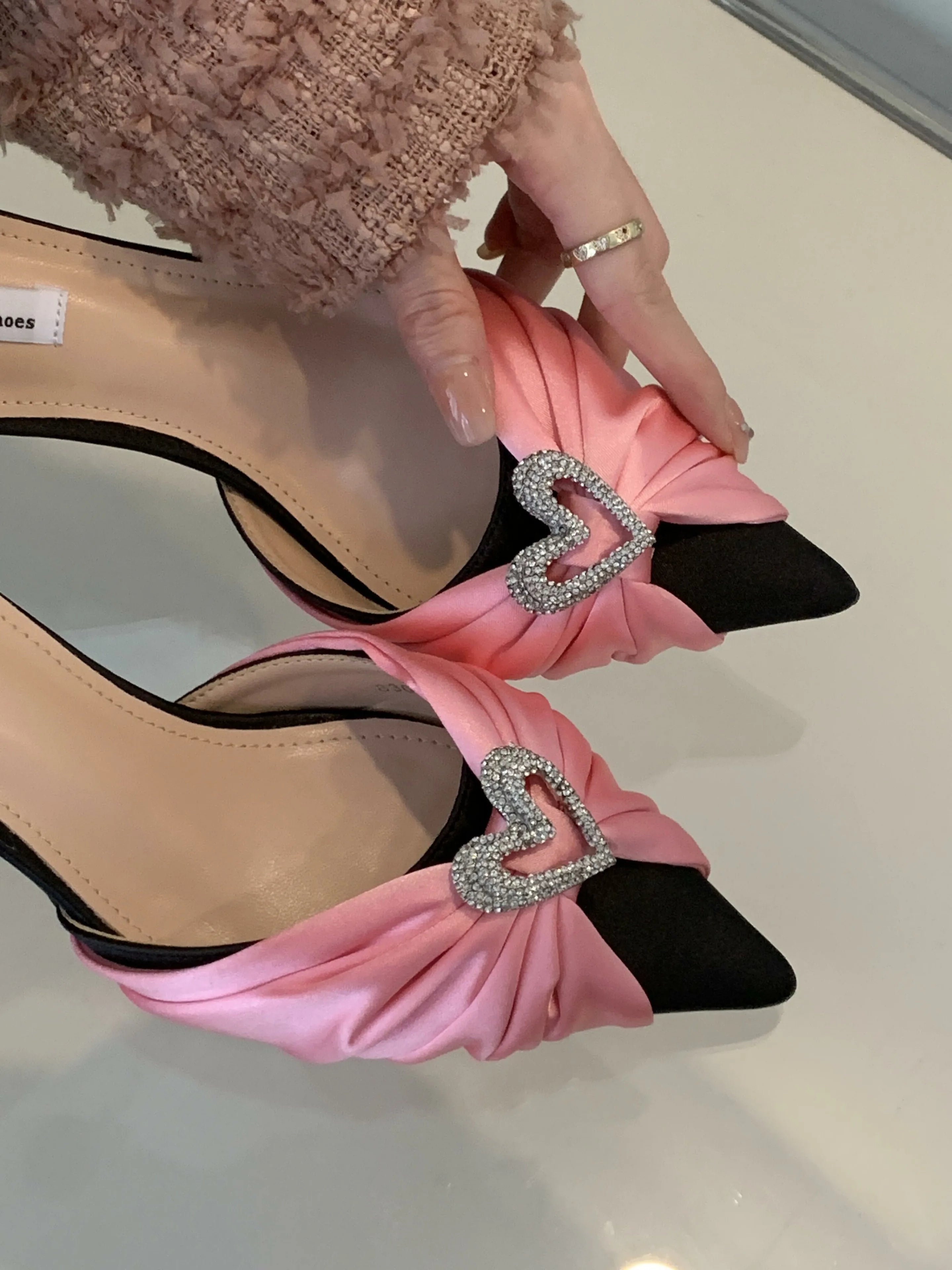 LIZAKOSHT  -  Spring New Women's High Heels Pointed Fine Heels Wedding Shoes Banquet Shoes Heels Women