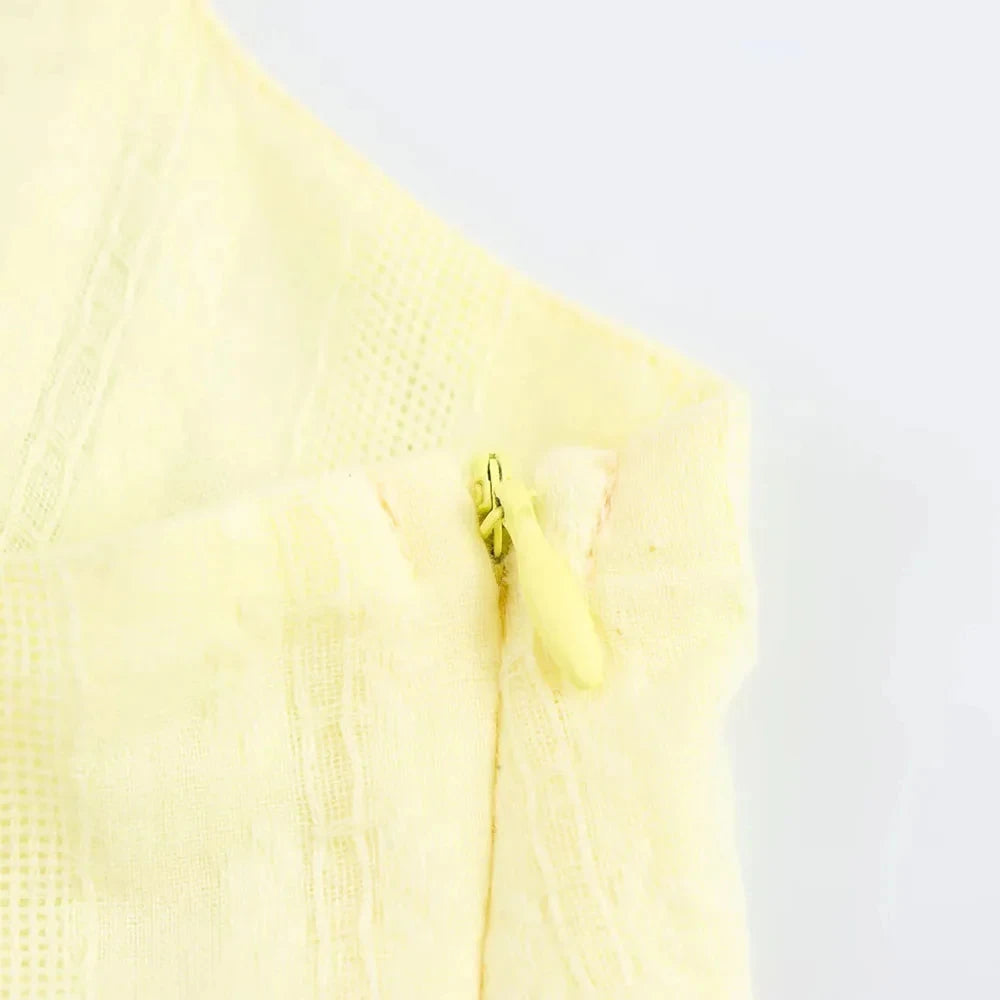 LIZAKOSHT  -  Elegant Long Dress For Women Lace Up Sleeveless Square Neck Dresses 2025 New Summer Chic Casual Simple Vacation Beach Midi Dress