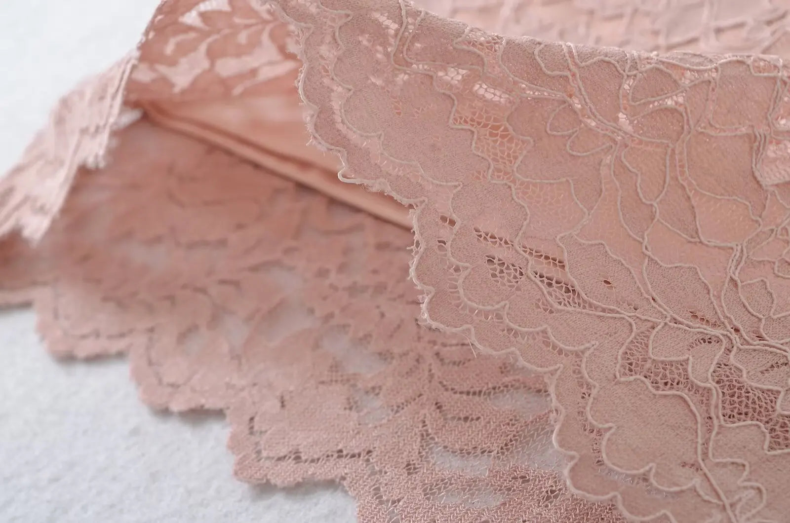 LIZAKOSHT  -  Pure Desire Style Sexy One-word Collar Slim-fit Lace Hollow Waist Hip Skirt Short Sleeve Dress Short Skirt Women's Clothing