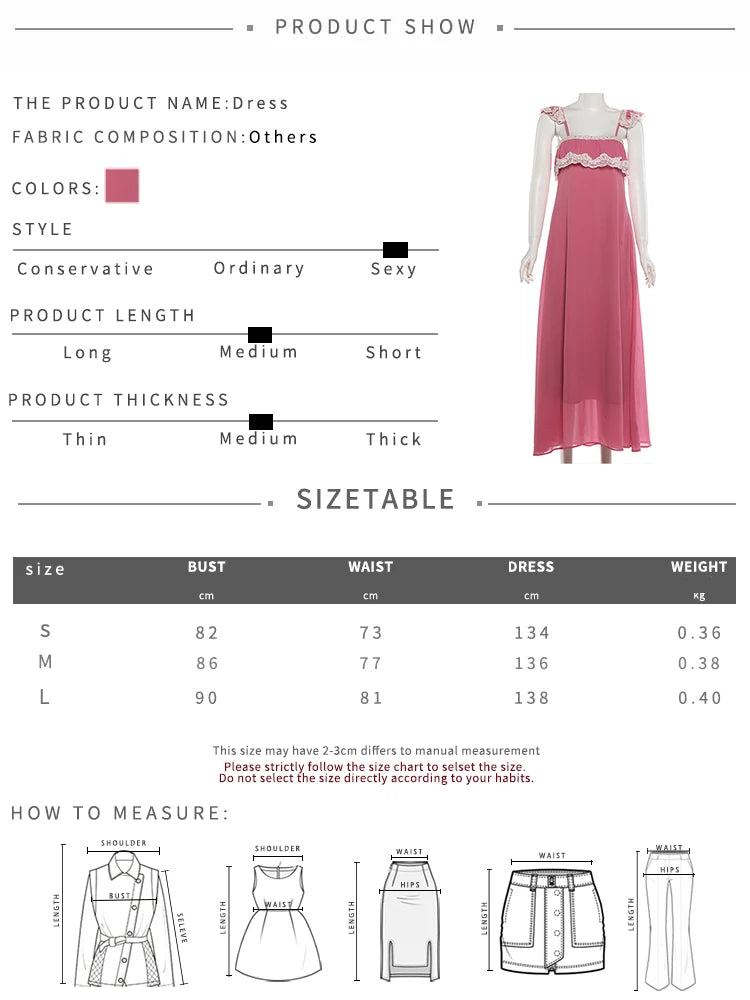 LIZAKOSHT  -  Backless Lace Patchwork Dress Women Sexy Sweet Square Collar Sleeveless Summer New Trend Vacation Party Streetwear
