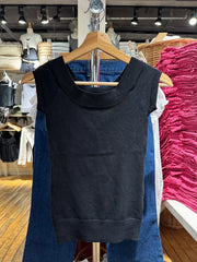 LIZAKOSHT  -   Black Knitted Slim T-shirts Woman Summer Scoop Neck Short Sleeve Cotton Tee Shirt Female Casual Simple Solid All-match Crop Tops