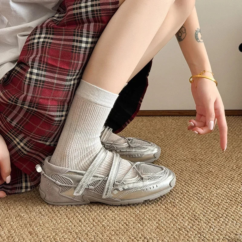 LIZAKOSHT  -  Sports Mary Jane Shoes 2025 New Soft Sole Non-slip Mesh Breathable Casual Women's Singles Shoes