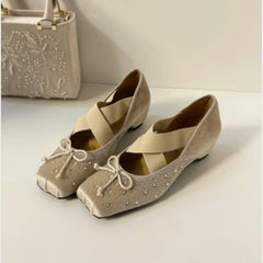 LIZAKOSHT  -  Hot Selling Women Flats Mary Janes Casual Rhinestone Fashion Female Shoes Ballet Flat Slides Ladies Outside Sandal Footwear