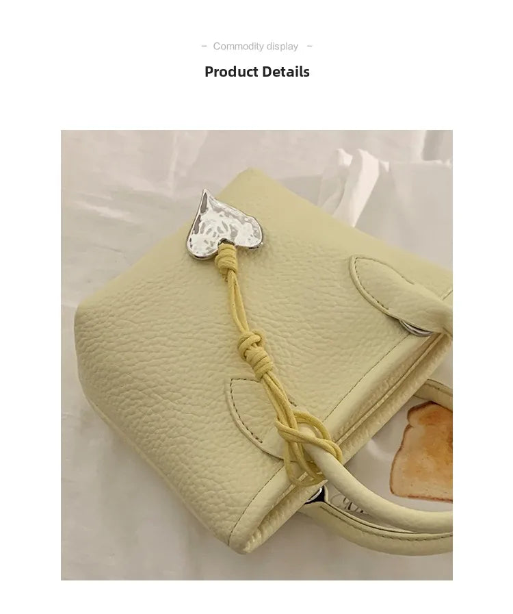 LIZAKOSHT  -  Summer  Handbag Women's Trendy Small Tote Bag Versatile oulder Crossbody Bag Soft PU Leather Daily Use Buet ape