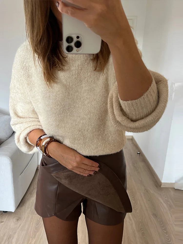 LIZAKOSHT  -  Casual A-line Solid Color Women's Shorts Fashion Slim Fit Fake Short Skirt New Summer Elegant Retro Women Short Pants
