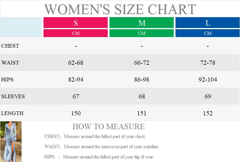 LIZAKOSHT  -  Chiffon Elegant Printed Long Dress V-neck Straps Long Sleeves Dresses Beach Banquet Vestidos Maxi Dress Beach Wear Bikinii Cover