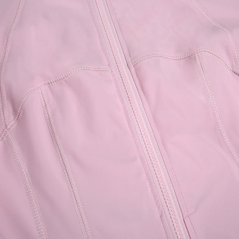 LIZAKOSHT  -   Ladies Yoga Coat High Elastic Loose Fit Long Sleeve Zip Up Tops with Stand-up Collar for Fitness Shaping Sports Outfit