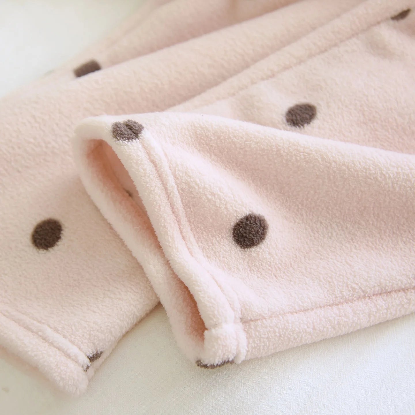 LIZAKOSHT  -  Winter Polar Fleece Women Trousers Sleep Pants NEW Woman Pajamas Pants Polka Dot Bottoms Sleepwear Women Homewear