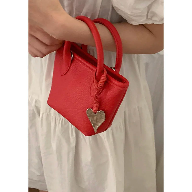 LIZAKOSHT  -  Summer  Handbag Women's Trendy Small Tote Bag Versatile oulder Crossbody Bag Soft PU Leather Daily Use Buet ape