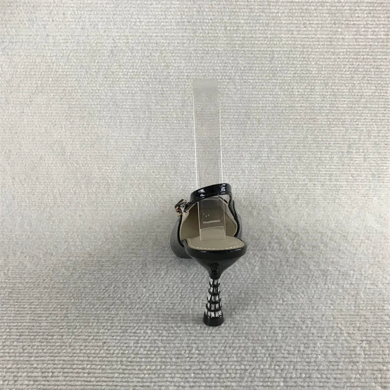 LIZAKOSHT  -  All-Match Female Sandal Black Shoes for Women Summer High Heels Girls Beige Open High-heeled Pumps Scandals Open Shoes Heel