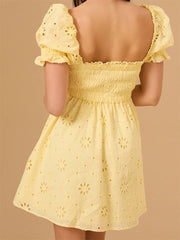 LIZAKOSHT  -  Women s Ruffle Sleeve Floral Print V-Neck Wrap Dress with Tie Waist and Ruffle Hem Knee-Length A-Line Dress