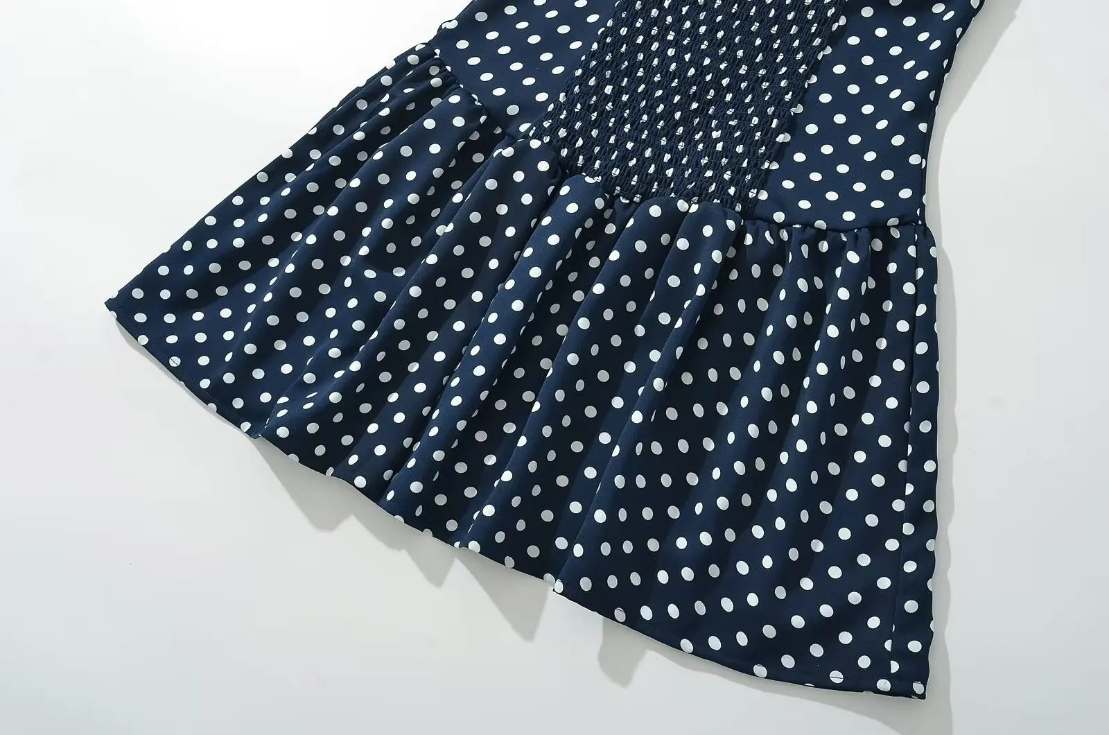 LIZAKOSHT  -  Europe and America Summer New Ruffled Mini Dress Polka-dot Strapless Skirt