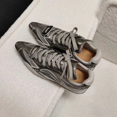 LIZAKOSHT  -  Flats Pointed Toe Women Sneakers Sport Lace-up Mesh Shoes Women Brand Winter Running Shoes Breathable Casual Woman Zapatos