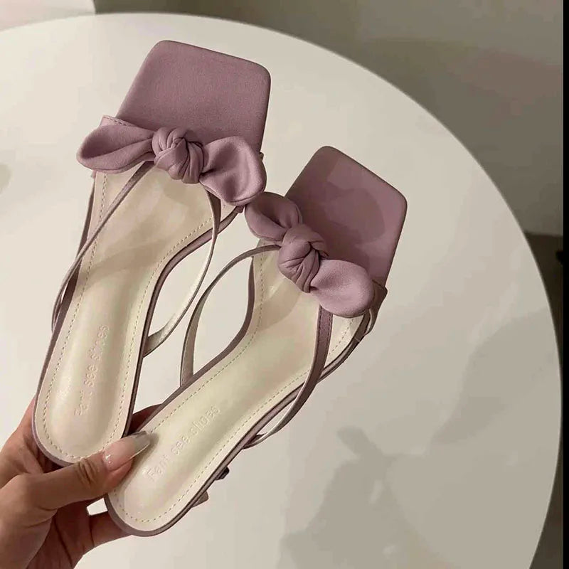 LIZAKOSHT  -  Summer Women Fashion Clip Toe Slippers Sexy Thin High Heel Shoes Ladies Stripper Party Dress Slides