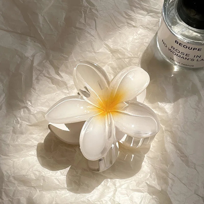 LIZAKOSHT  -  Fashion Gradient Egg Flower Hair Claws Clip Women Girls Sweet Acrylic Hairpins Summer Beach Hawaiian Headwear Hair Accessories