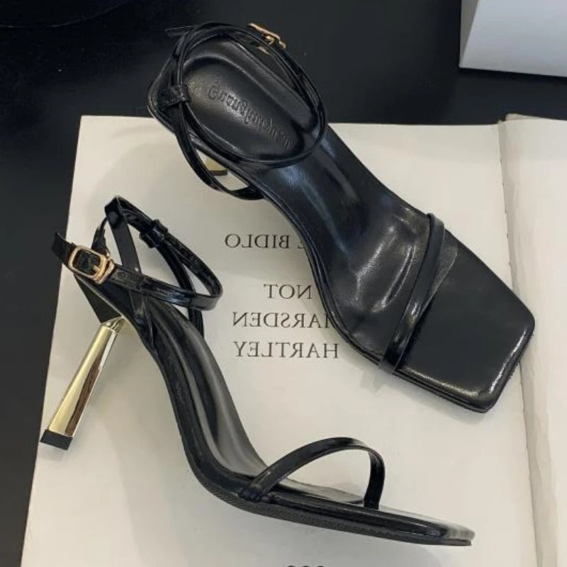 LIZAKOSHT  -  Summer Elegant High Heeled Sandals Women Sexy Slingback Narrow Strap Pumps Luxury Party Women Brand Designer Shoes women shoes