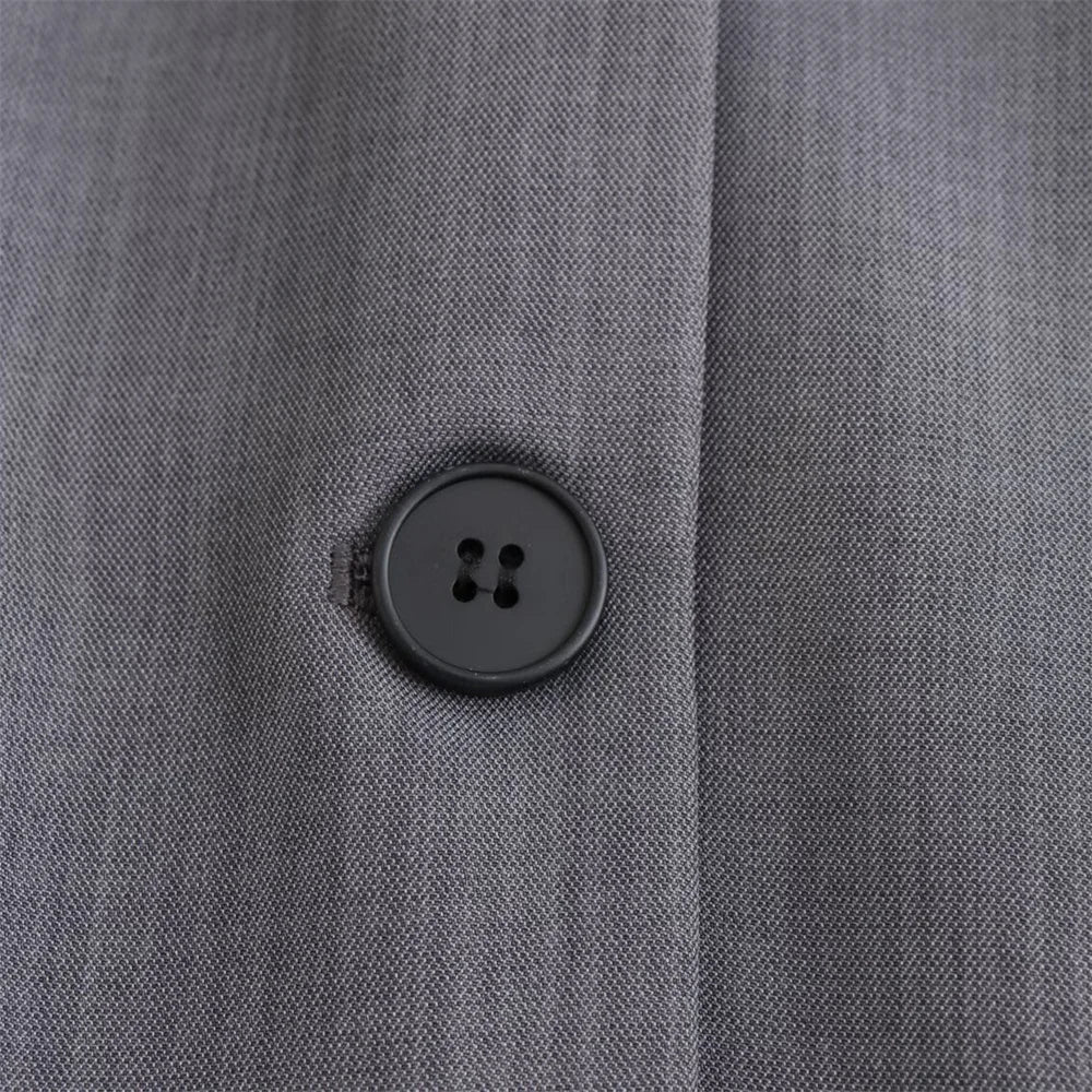 LIZAKOSHT  -  Casual Loose Hooded Blazer Women Elegant Single Breasted Long Sleeve Suit Coat Office Lady 2025 New Autumn Fashion Solid Coats