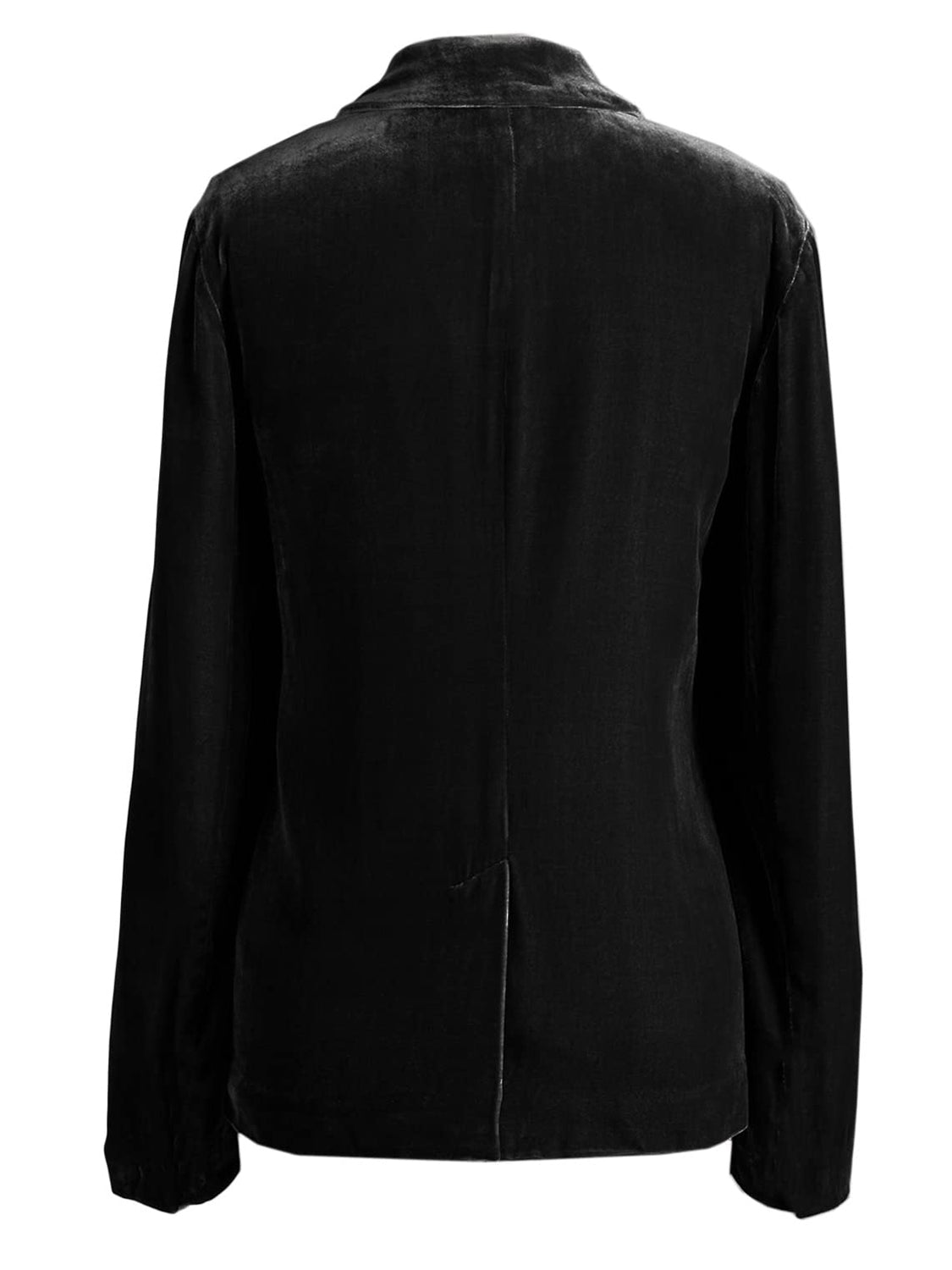 LIZAKOSHT  -  Pocketed Button Up Lapel Collar Blazer