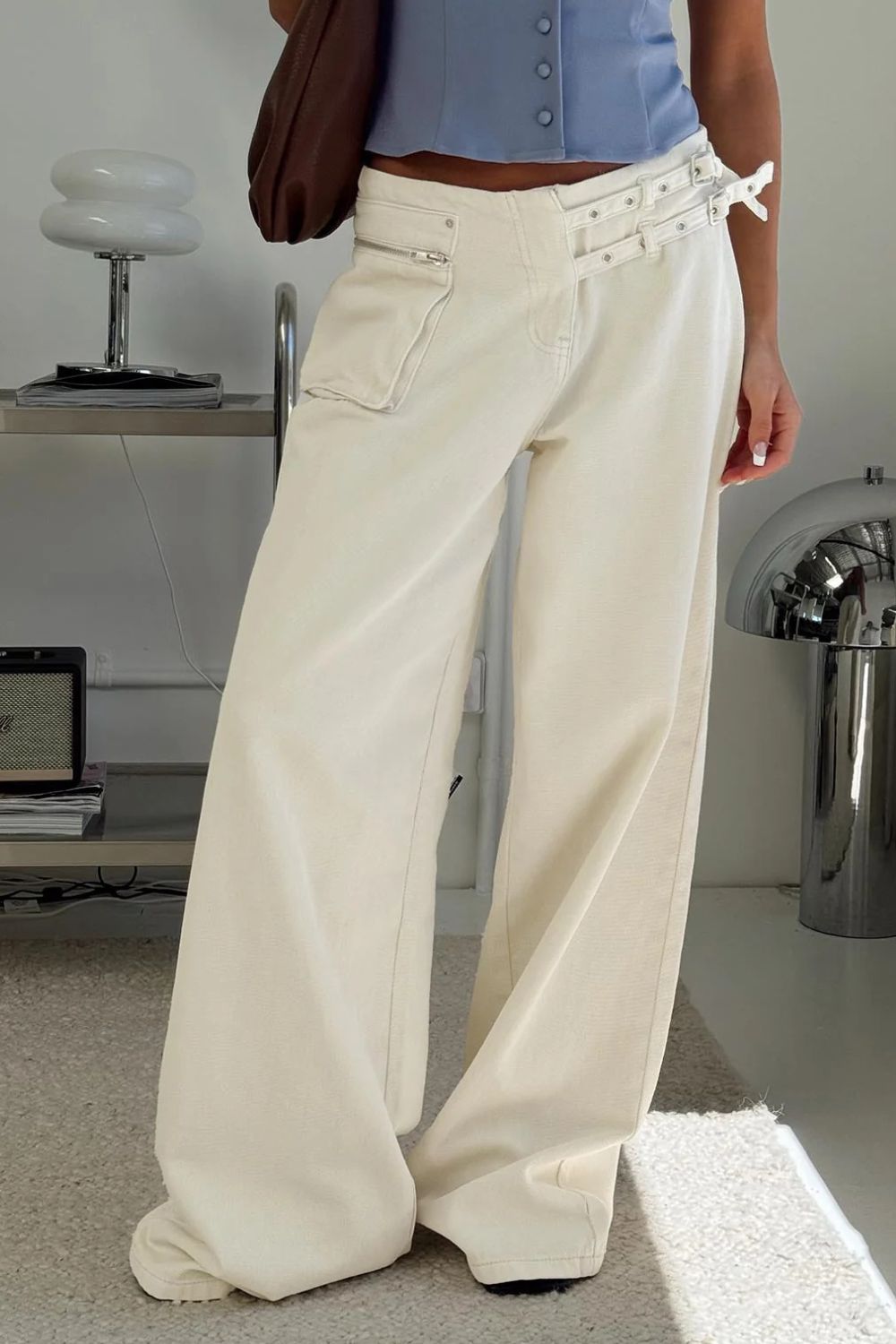 LIZAKOSHT  -  Wide Leg Jeans with Pockets