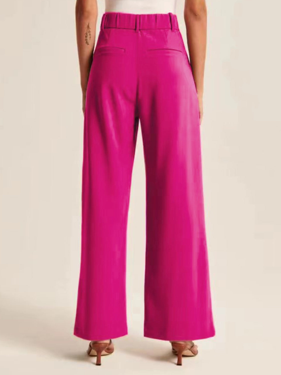 LIZAKOSHT  -  High Waist Wide Leg Pants