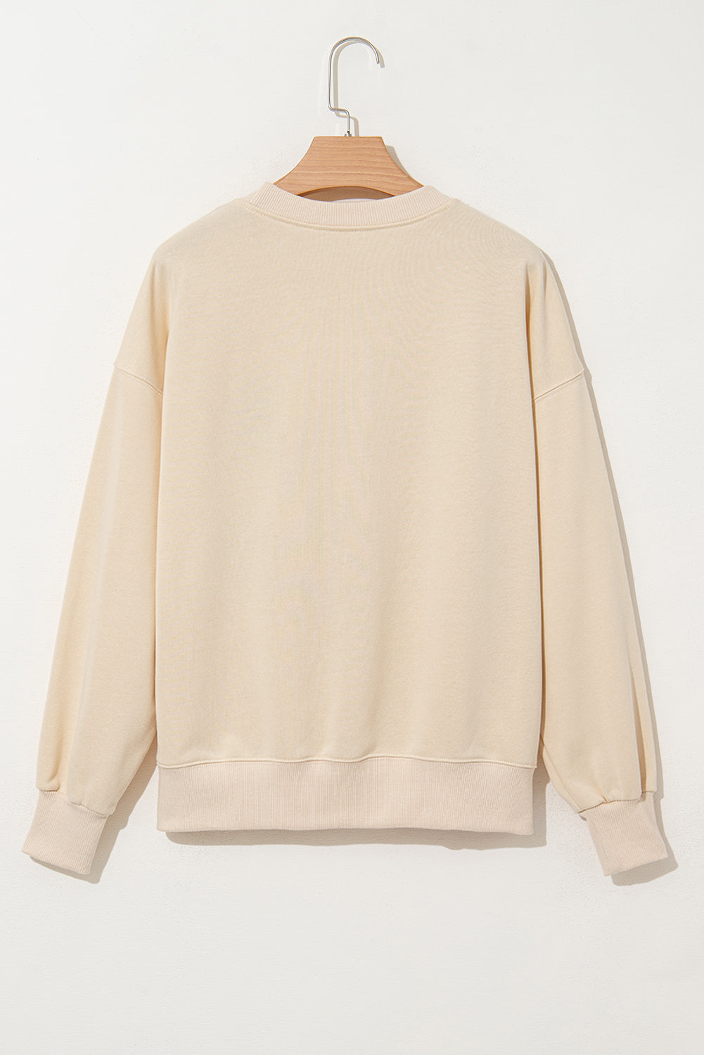 LIZAKOSHT  -  THANKS Round Neck Long Sleeve Sweatshirt