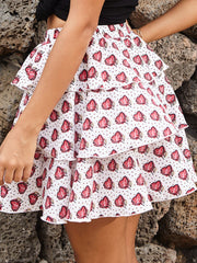 LIZAKOSHT  -  Perfee Layered Printed Mini Skirt