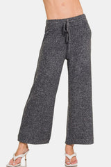LIZAKOSHT  -  Drawstring Cropped Pants