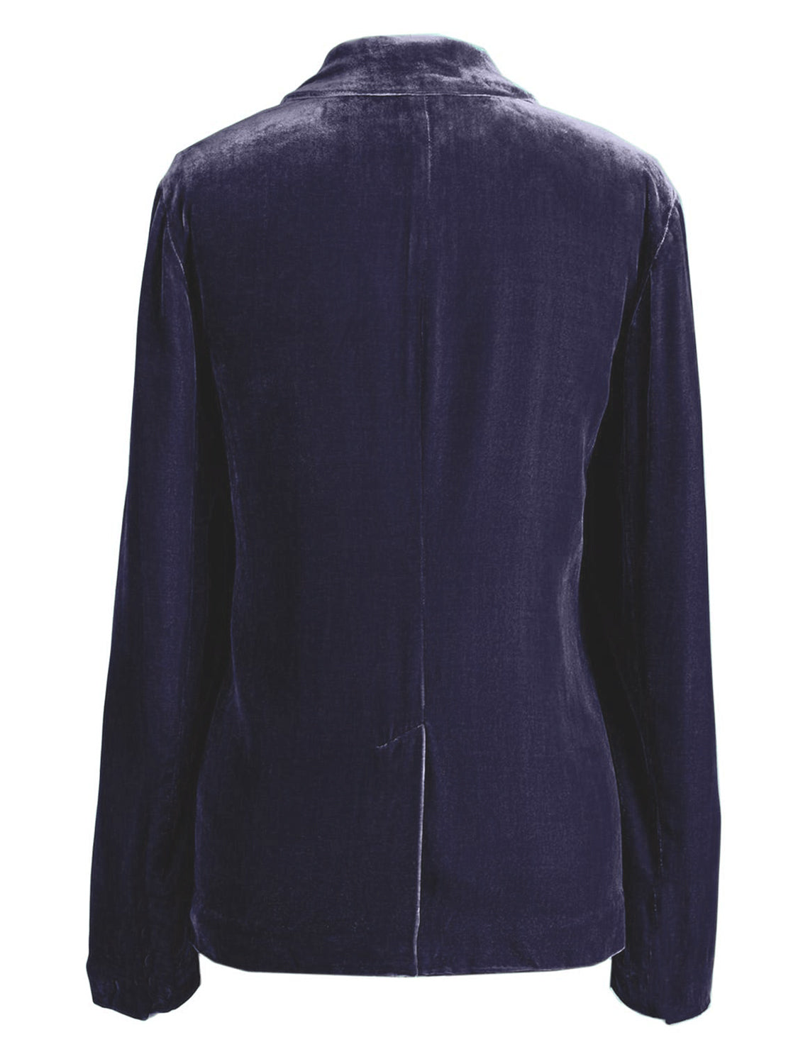 LIZAKOSHT  -  Pocketed Button Up Lapel Collar Blazer