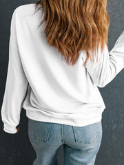 LIZAKOSHT  -  MERRY CHRISTMAS Contrast Long Sleeve Sweatshirt