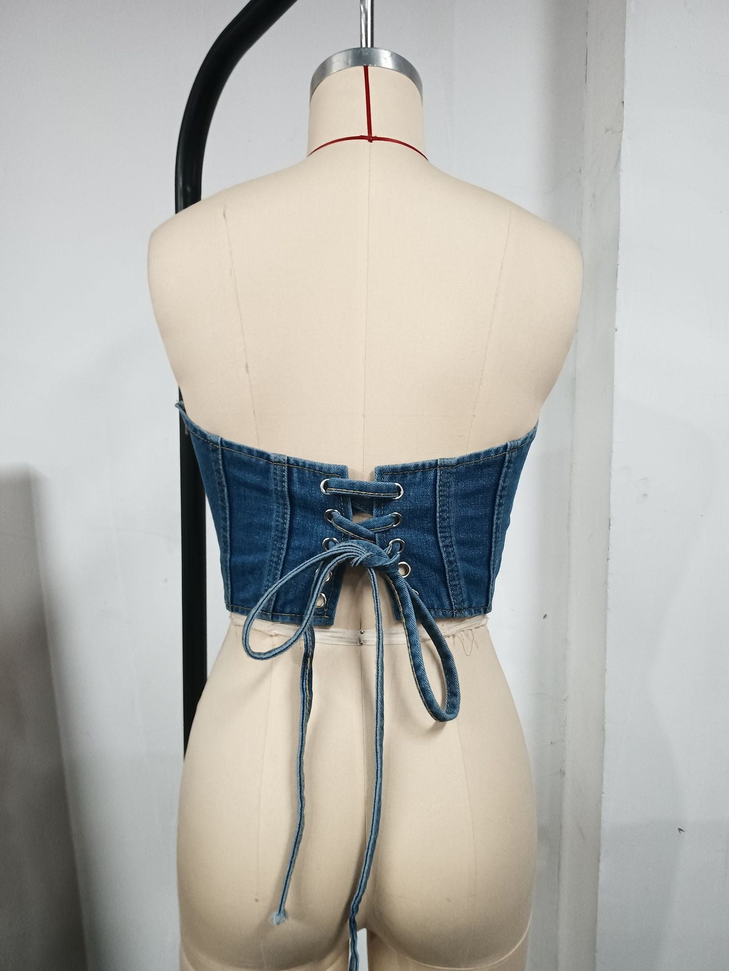 LIZAKOSHT  -  Cross-border European and American New Personalized Multi-pocket Wide-leg Overalls for Women in Autumn, Slim and Versatile Straight Jeans for Women