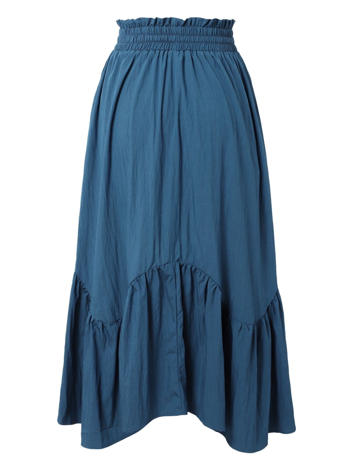 LIZAKOSHT  -  Smocked Waist Band Ruched Layered Skirt