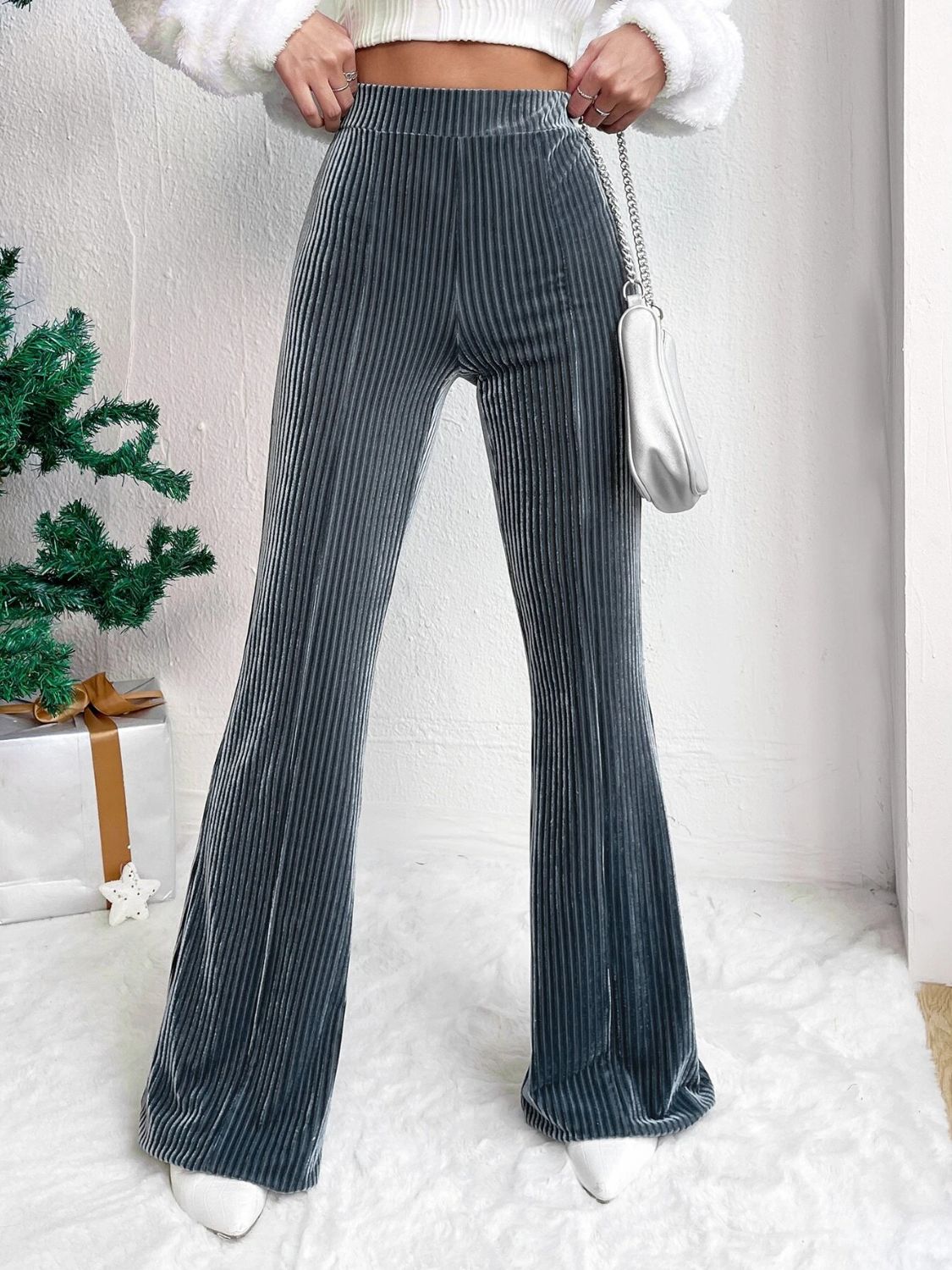 LIZAKOSHT  -  High Waist Flare Pants