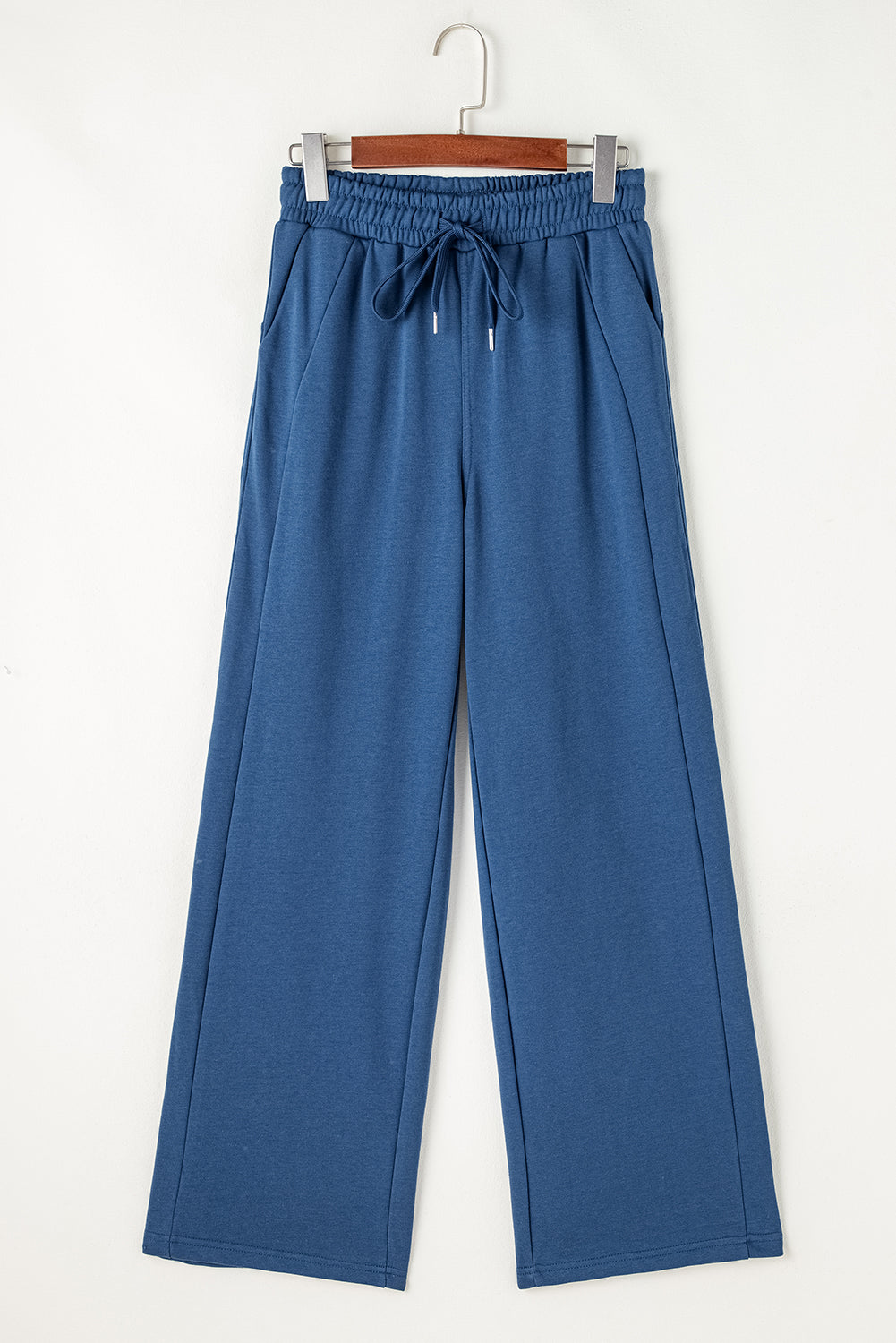 LIZAKOSHT  -  Drawstring Elastic Waist Straight Leg Pants