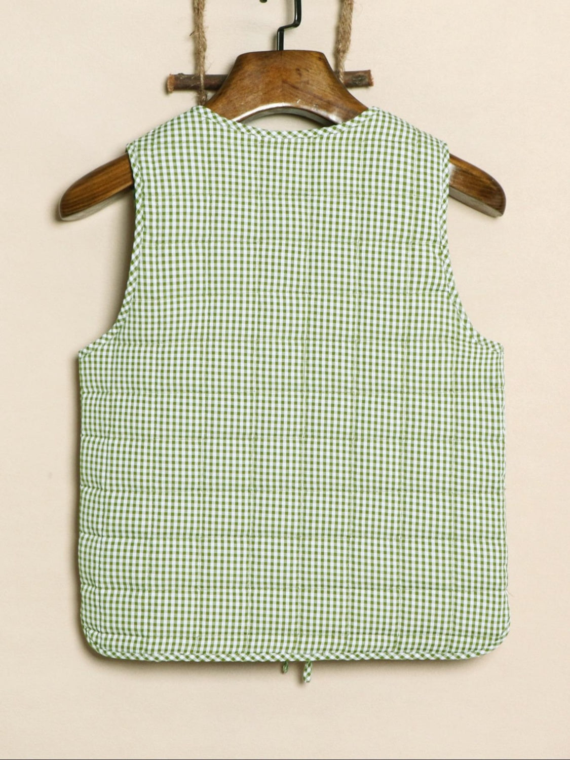 LIZAKOSHT  -  Tied Sleeveless Vest Coat