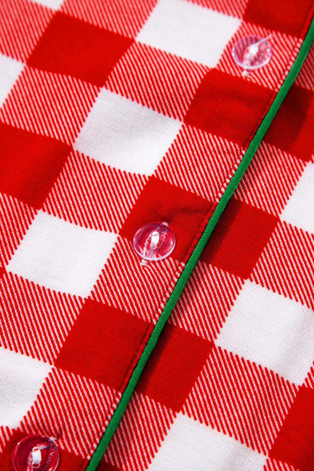 LIZAKOSHT  -  Plaid Collared Neck Long Sleeve Top and Pants Set